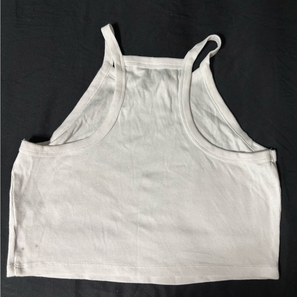 White Ribbed Tank Top - Picture 2 of 2